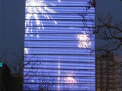 北京鳳凰中心LED彩顯幕牆-創美光電